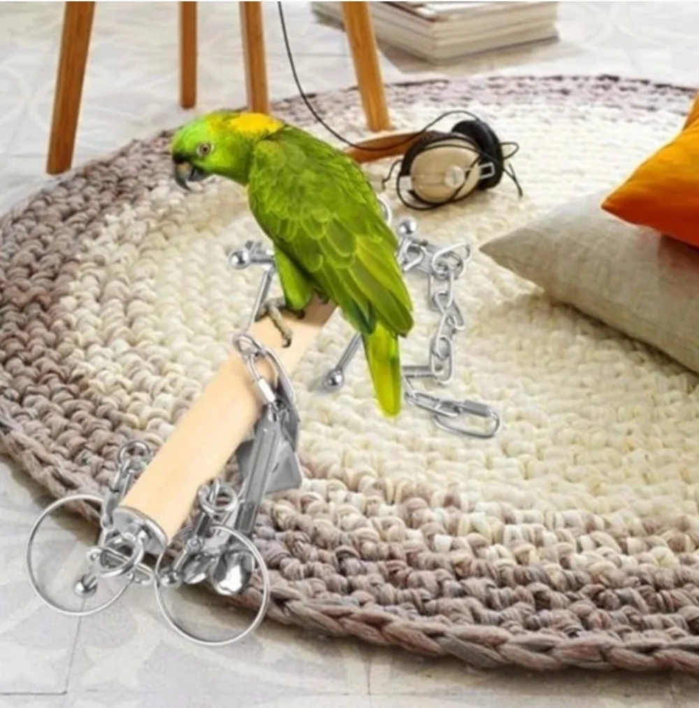 BIRD TOYS Spinning Interactive Toys for Small & Large Parrots